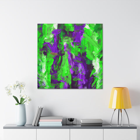 Eloise Splotchy Greenpurple - Canvas