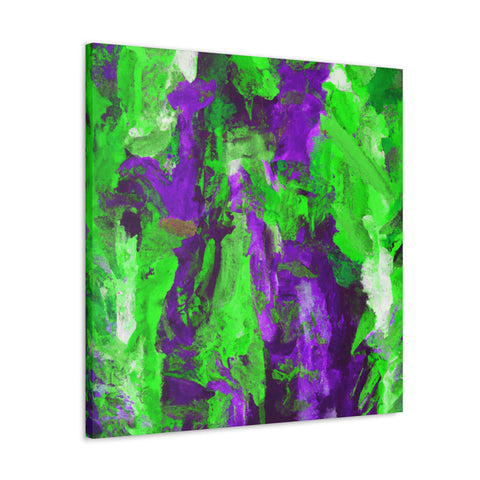 Eloise Splotchy Greenpurple - Canvas