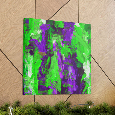 Eloise Splotchy Greenpurple - Canvas