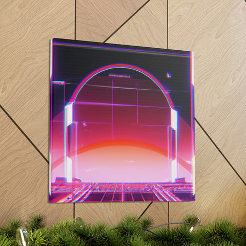 Neon Cyberpunk Landscape