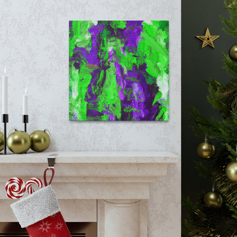 Eloise Splotchy Greenpurple - Canvas