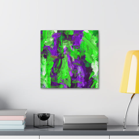 Eloise Splotchy Greenpurple - Canvas