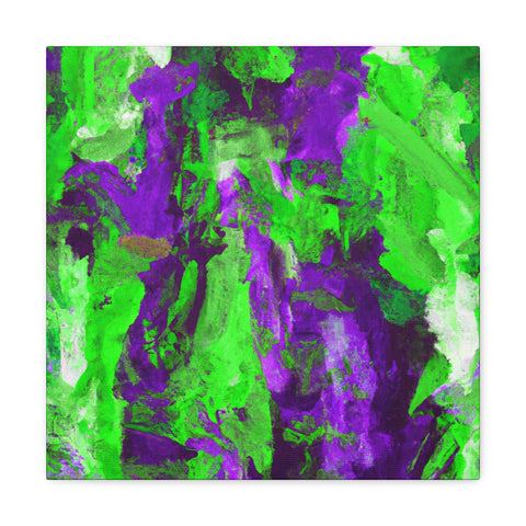 Eloise Splotchy Greenpurple - Canvas