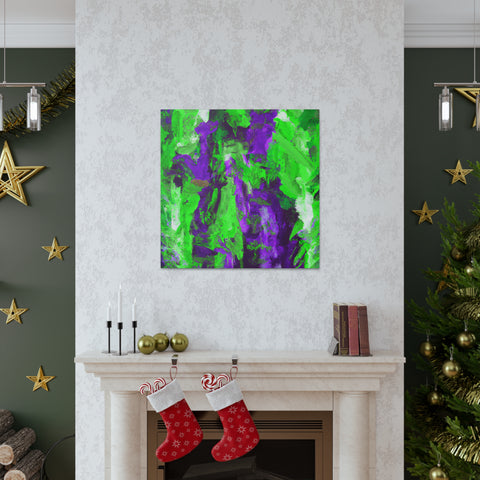 Eloise Splotchy Greenpurple - Canvas