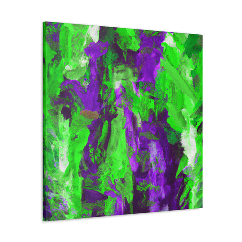 Eloise Splotchy Greenpurple - Canvas