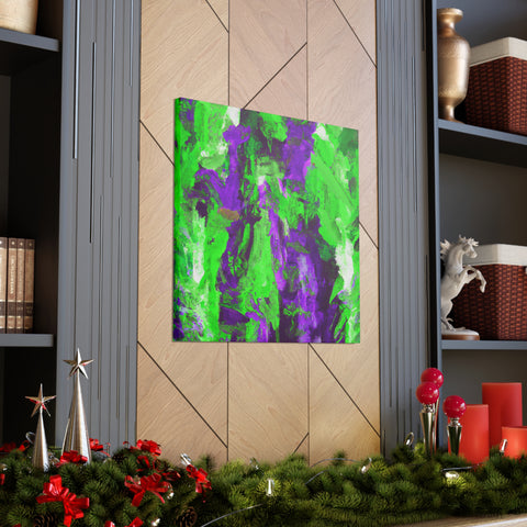 Eloise Splotchy Greenpurple - Canvas