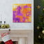 Elsabetta the Orange-Purple Abstractionist. - Canvas