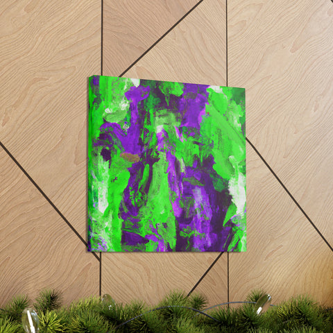 Eloise Splotchy Greenpurple - Canvas