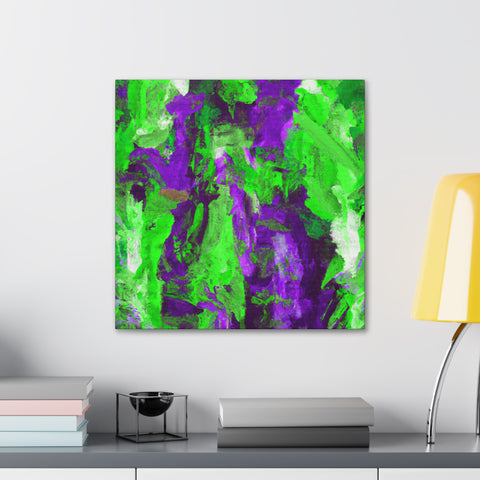 Eloise Splotchy Greenpurple - Canvas